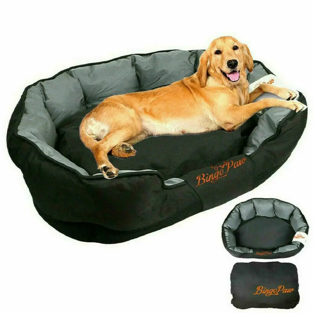 BORWART Orthopedic Waterproof Dog Bed With Washable Cover