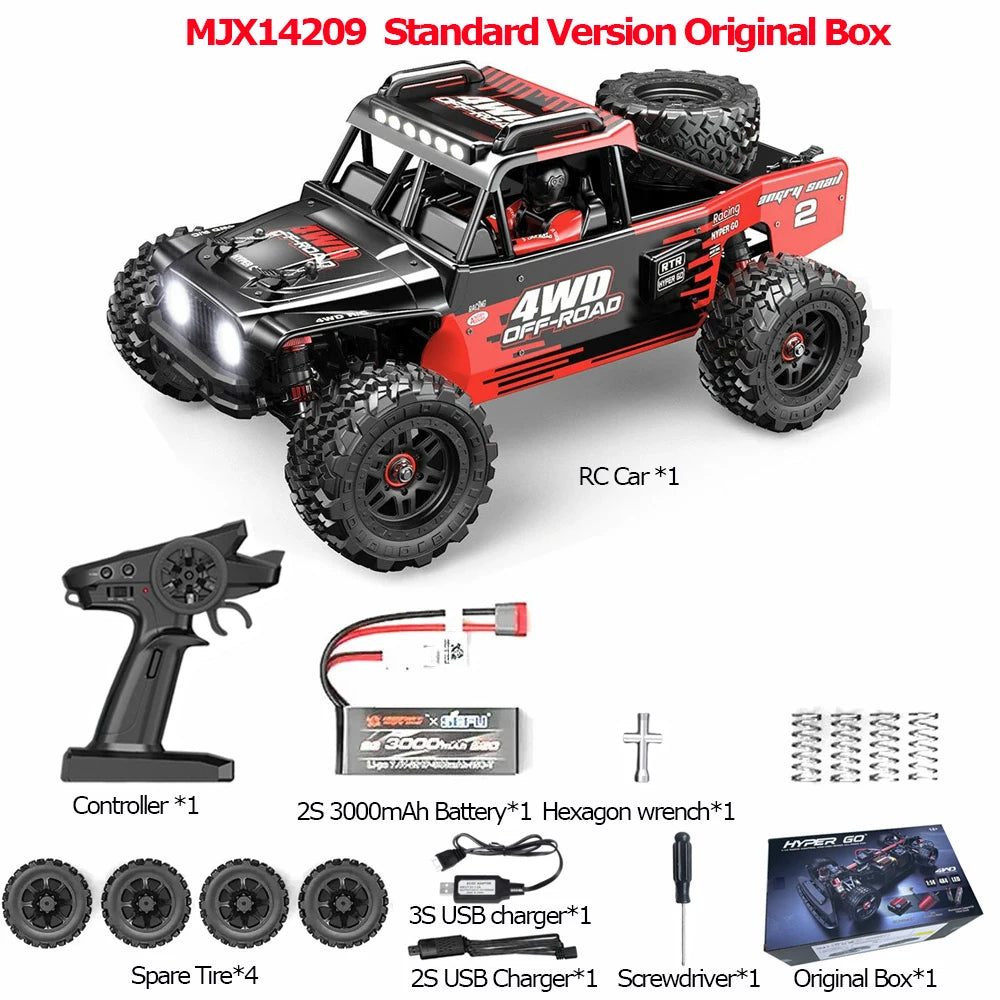 Jyscend Brushless RC Car 4WD Off Road Racing Truck 75kmh High Speed Remote Control for RC Hobbyists