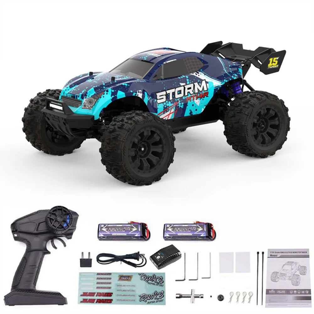 JIUSI RC Truck MT14R PT14R 3600KV 1To14 Scale All Terrain 4x4 High Performance Remote Control Car For RC Enthusiasts