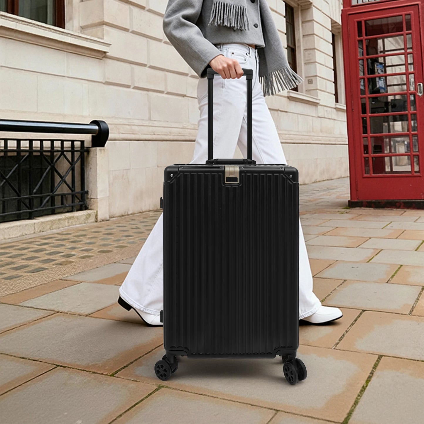 Top Opening Rolling Travel Luggage With Spinner Wheels TSA Lock