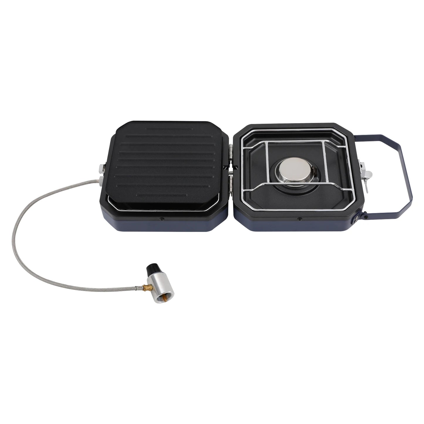 Two Burner Portable Camping Gas Stove Stainless Steel Folding