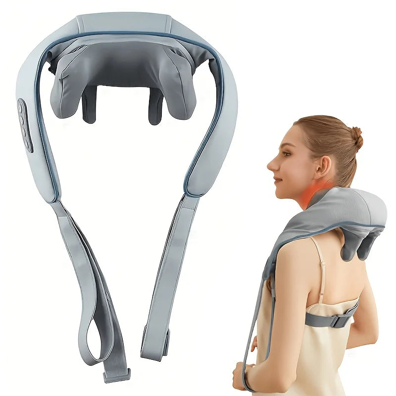 Neck And Shoulder Massager Shiatsu Heat Kneading Home Office