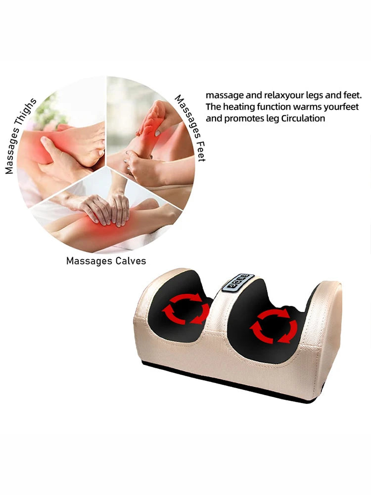 Heated Foot Massager With Vibrations For Home Use And Relaxation