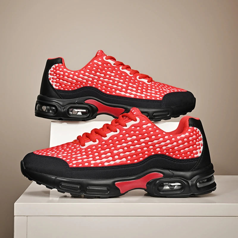 Men's Cushioning Running Shoes EVA Midsole for Shock Absorption Lightweight & Breathable Mesh Sports Sneakers Gym and Walking