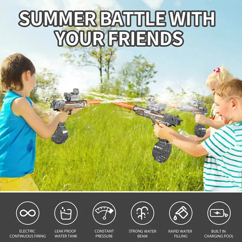 Electric Water Gun For Kids And Adults High Configuration Outdoor Battle Toy With Special Effects