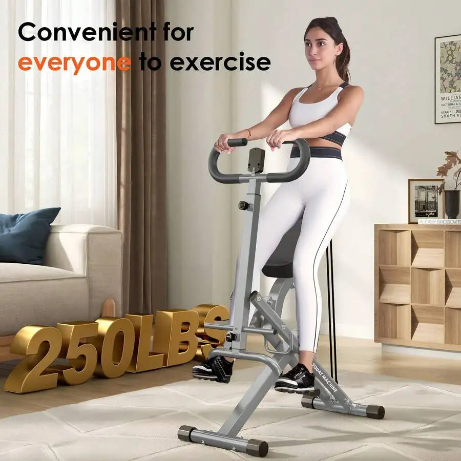 Five Position Adjustable Squat Trainer For Hip Leg Home Exercise
