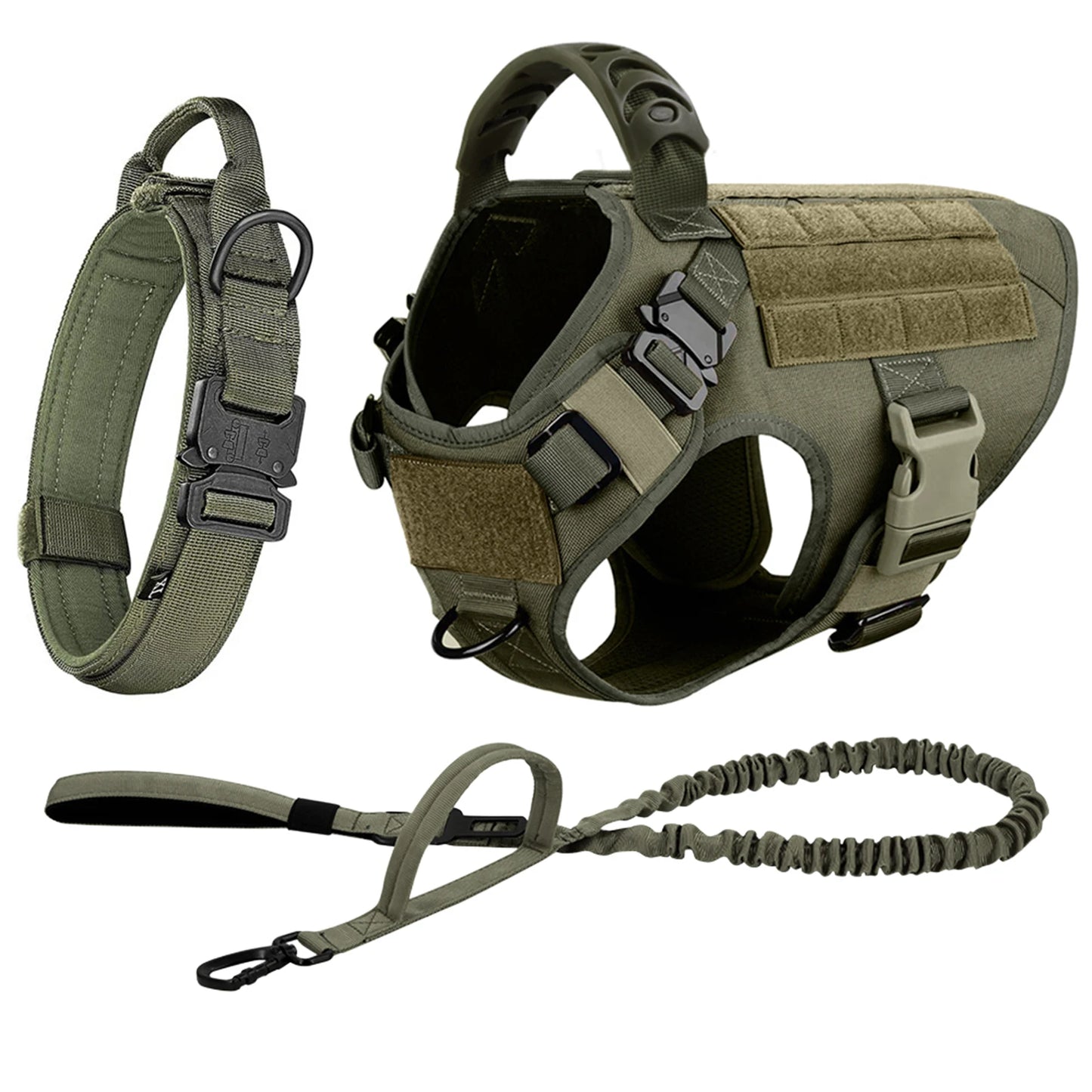 Nylon Dog Harness And Leash Set Padded Breakaway Quick Release