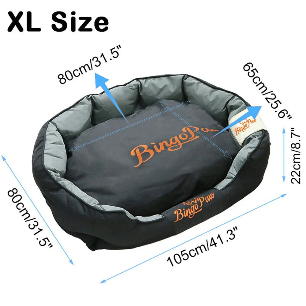 BORWART Orthopedic Waterproof Dog Bed With Washable Cover