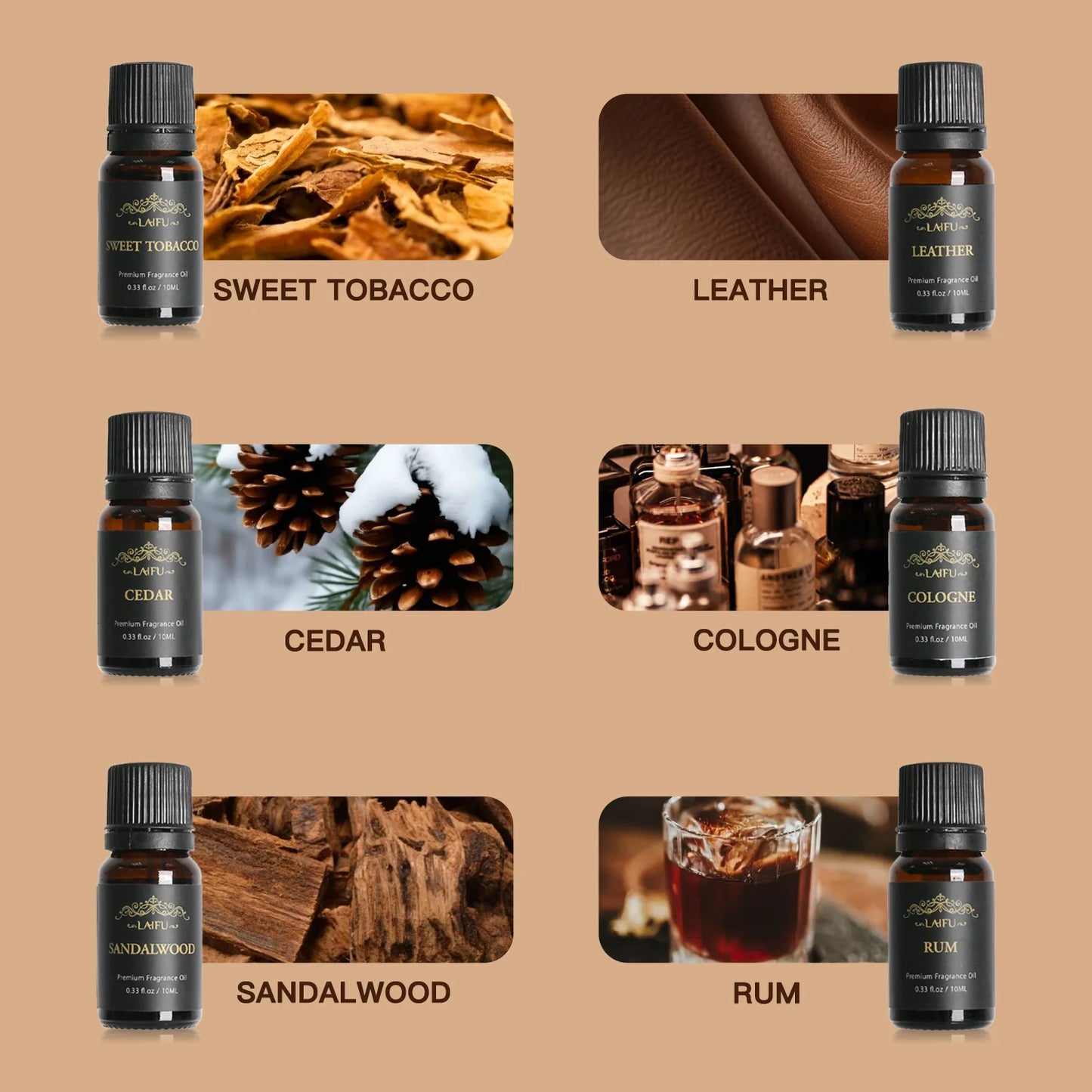 Miflame Water Soluble Essential Oils Kit for Diffusers Humidifiers Aromatherapy