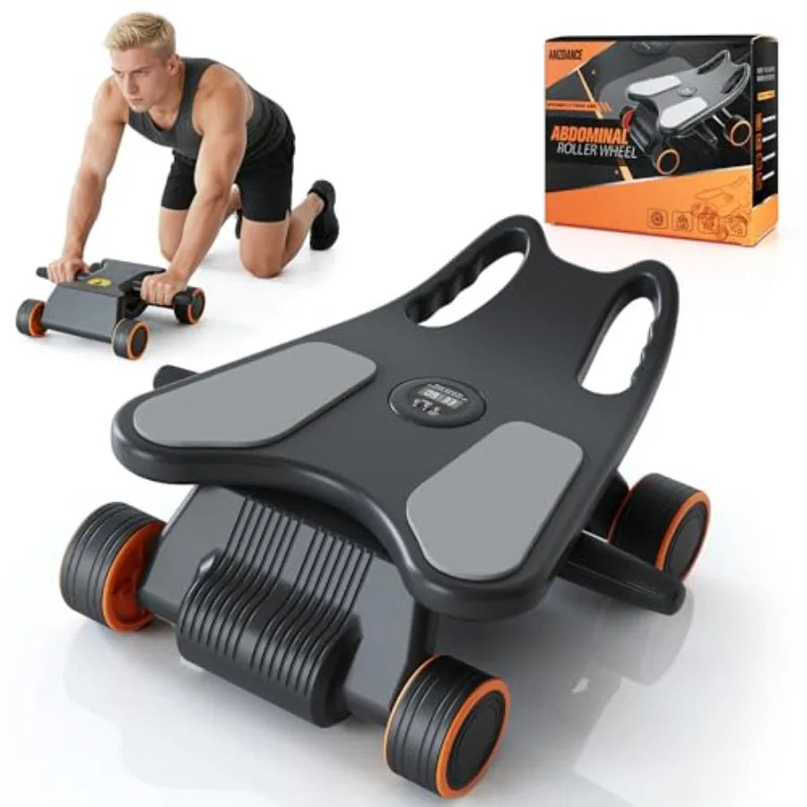 Abdominal Exercise Roller With Elbow Support And Knee Pad