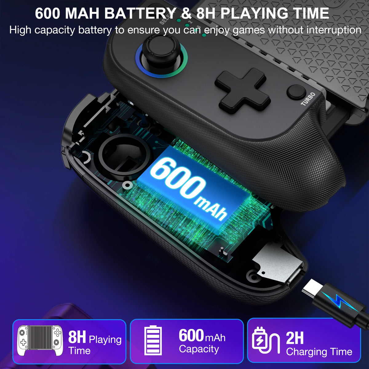 Beboncool MC100 Telescopic Wireless Bluetooth Game Controller for iOS Android