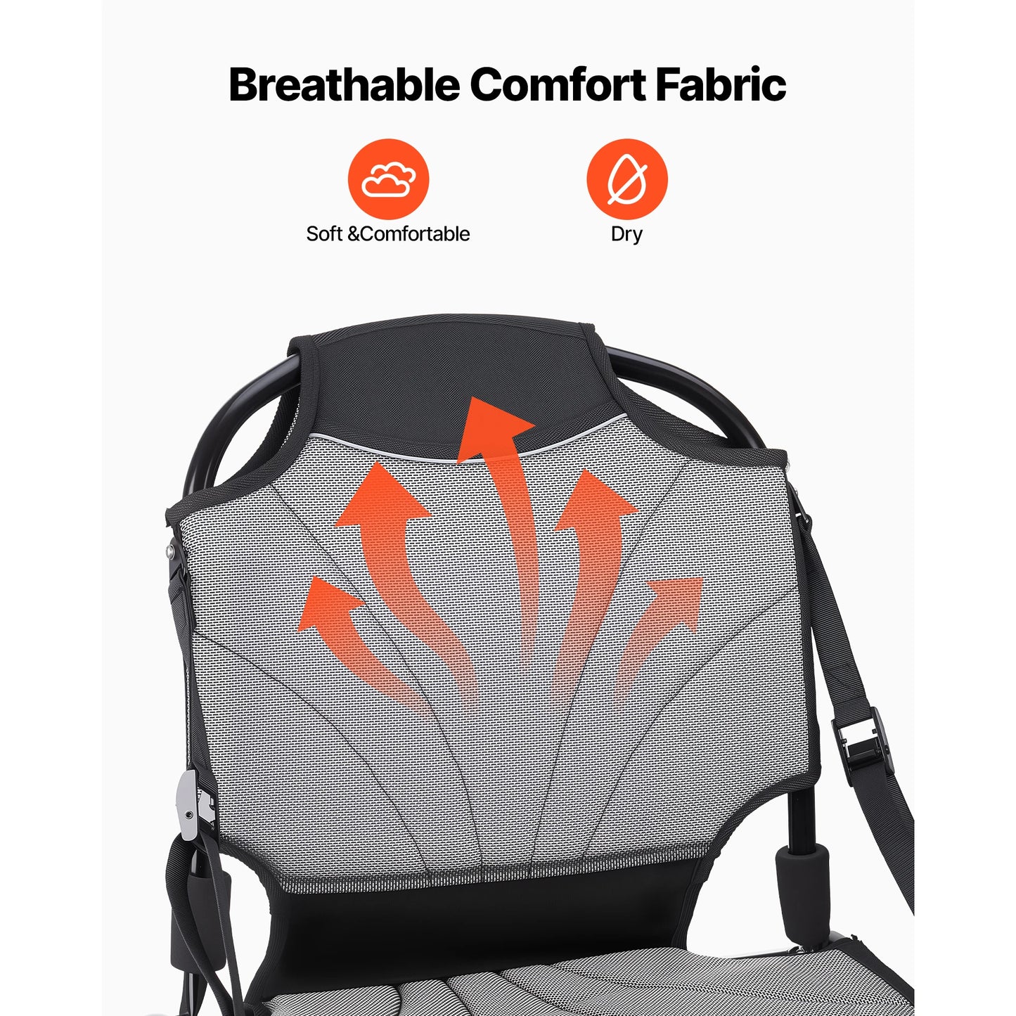 SucceBuy Adjustable Kayak Seat With Aluminum Alloy Frame