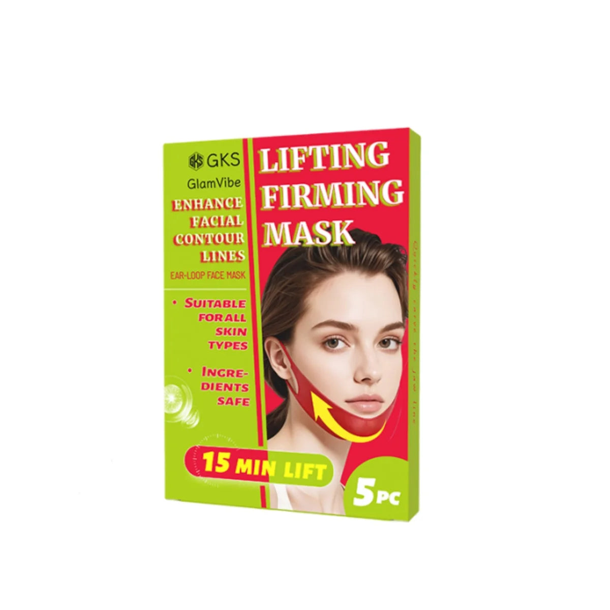 V Shaped Chin Strap Mask For Snug Facial Contour Lift