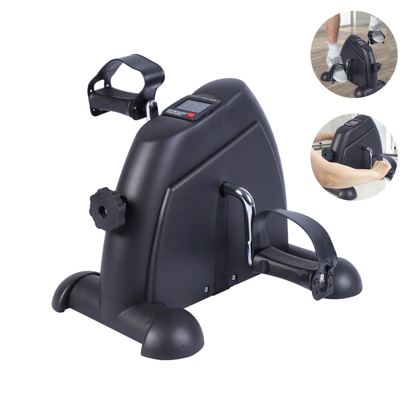 Motorized Mini Under Desk Pedal Exerciser Bike With Digital Display