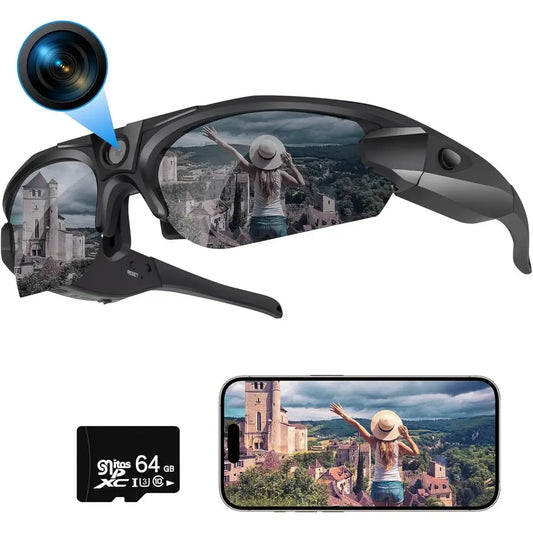 Action Camera With 64GB Card For Extreme Sports iOS Android