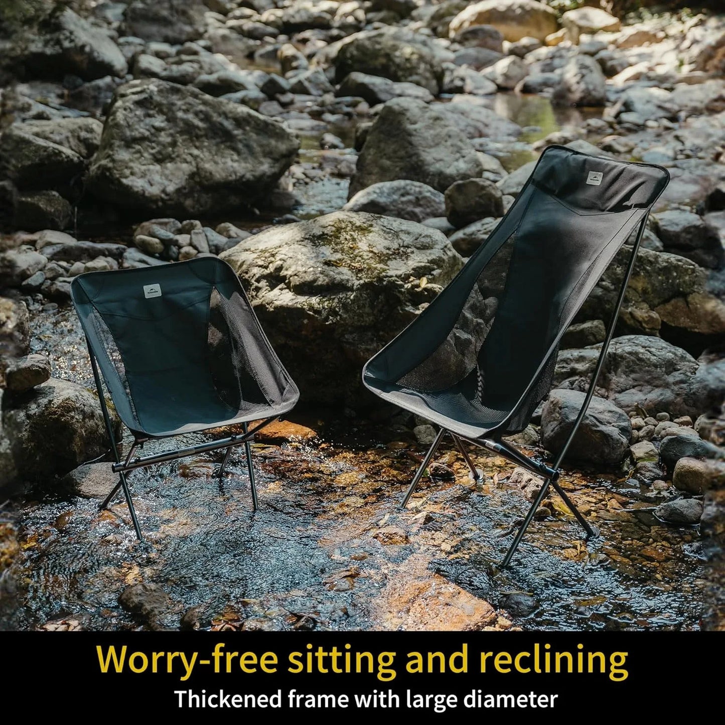 Naturehike Ultralight Folding Chair L04 Moon Chair 150kg Load Capacity
