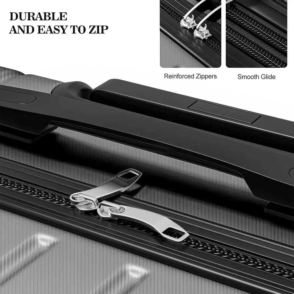 4 Piece Hardshell Spinner Luggage Set Lightweight Travel Suitcases Carry On