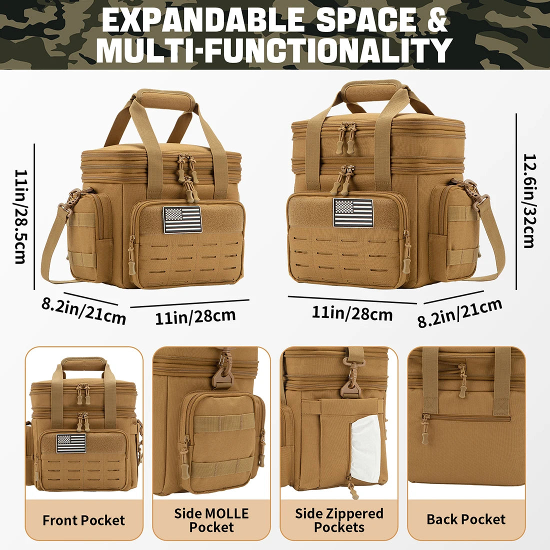 ReFire Gear Tactical Insulated Cooler Bag With Molle Straps