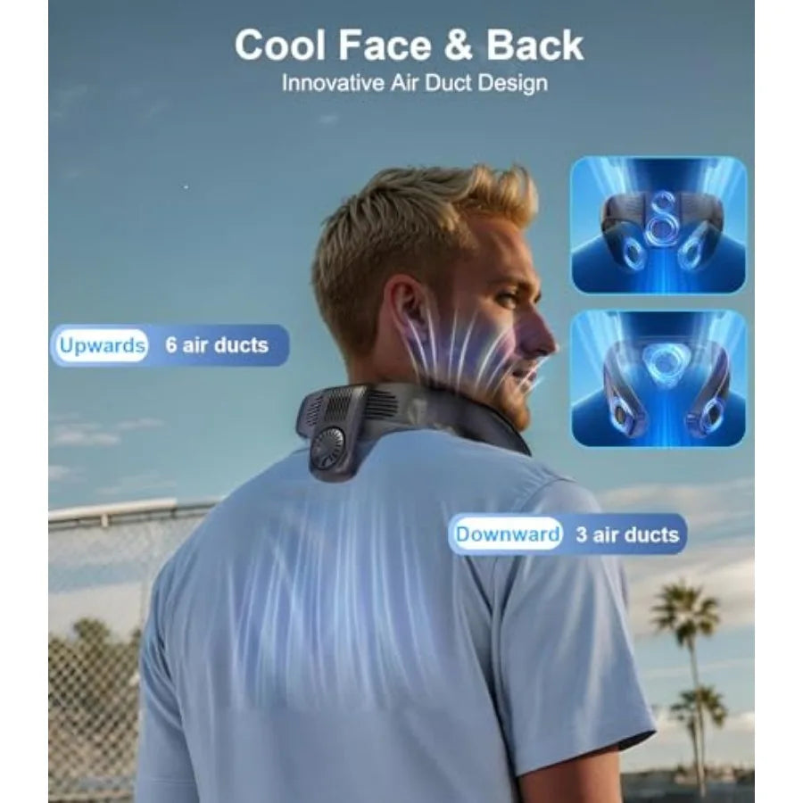 Neck Fan Air Conditioner Wearable Personal AC 360 Degree Airflow