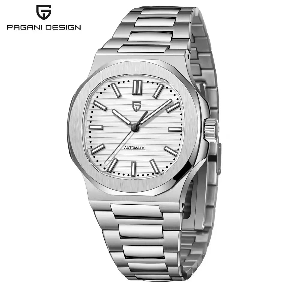 PAGANI DESIGN New Sporty Elegance Mechanical Watch Stainless Steel Luminous Man Watch Sapphire Seagull ST16 Movt Men's Watches