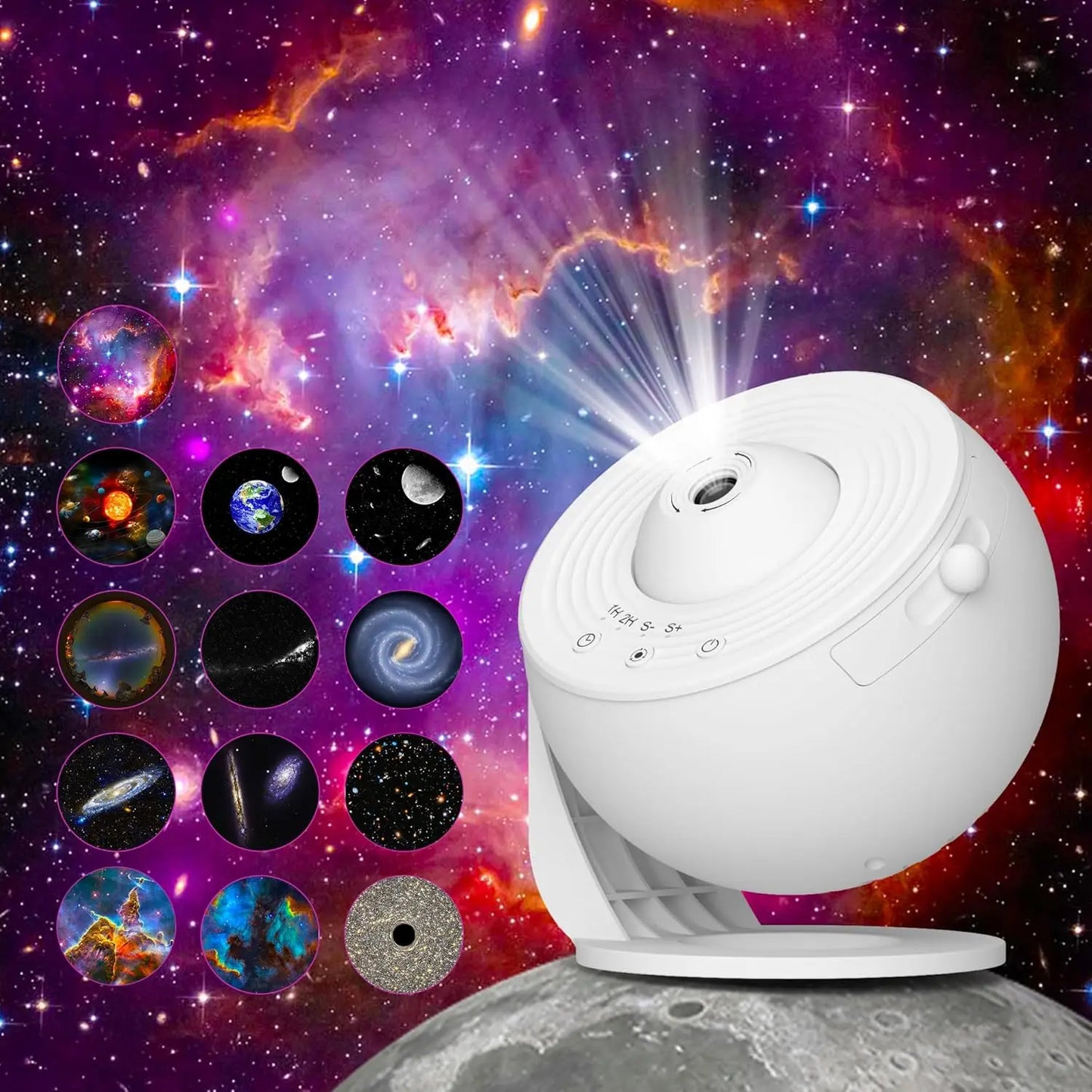 Aiopp 13 In 1 Star Projector Galaxy Planetarium Night Light For Bedroom