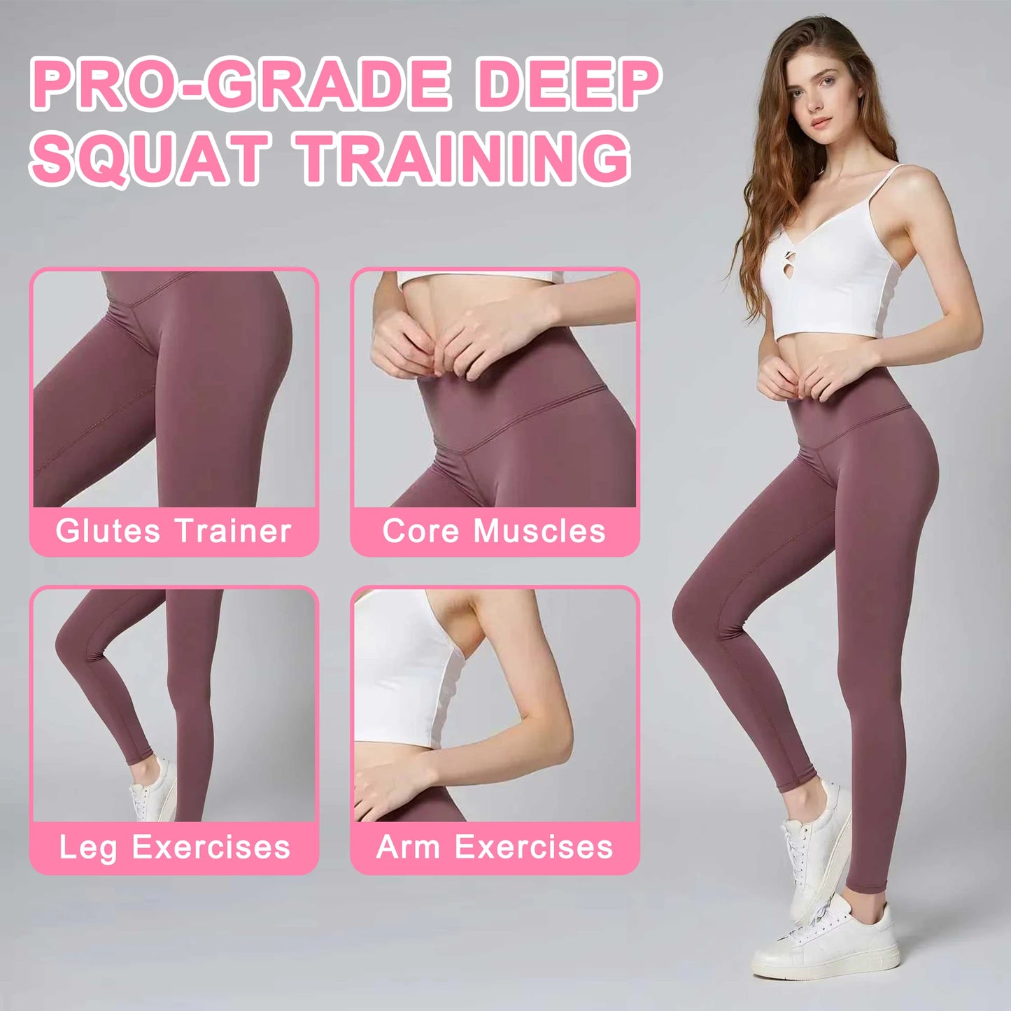Deep Squat Machine With Resistance Bands Glute Core Trainer