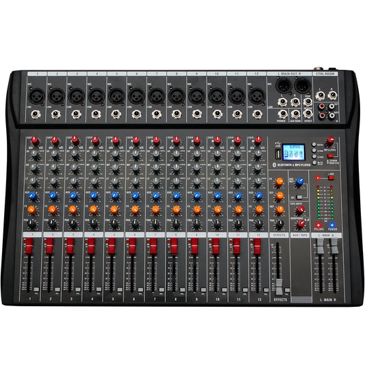 Depusheng 12 Channel USB Mixing Console For Home DJ Studio