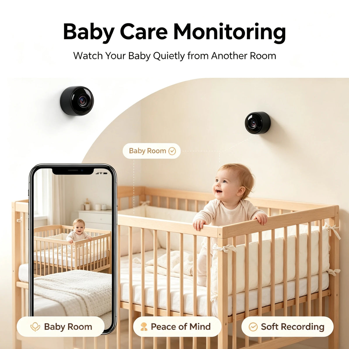 V16  GPS Portable Mini Surveillance Camera, HD Wide-angle Lens with Infrared Night Vision, Real-time Remote Viewing on Mobile Phones, Synchronized Audio and Video Recording, Suitable for Home Security, Pet Care, Baby Monitori