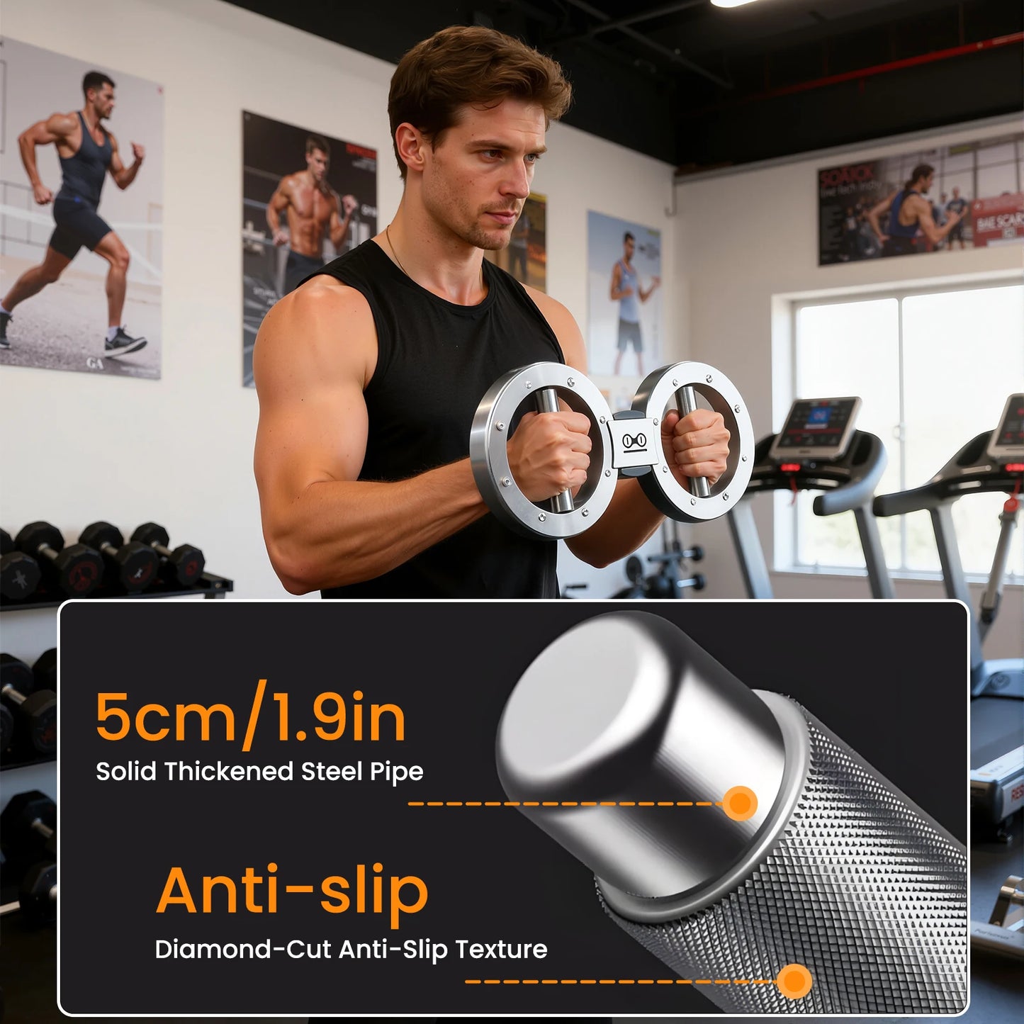 Multifunctional Grip Strength Trainer Adjustable Forearm Exerciser