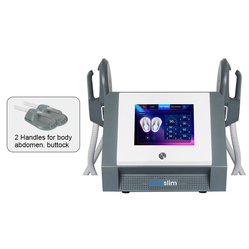 EMS Body Building Machine with RF Fat Removal 2 Handles Muscle Sculpting for Fitness And Wellness Body Muscle Stimula