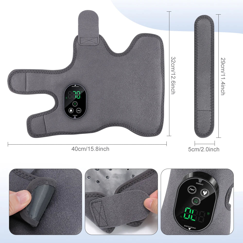 Moajaza 3 In 1 Cordless Heated Ankle Massager For Foot