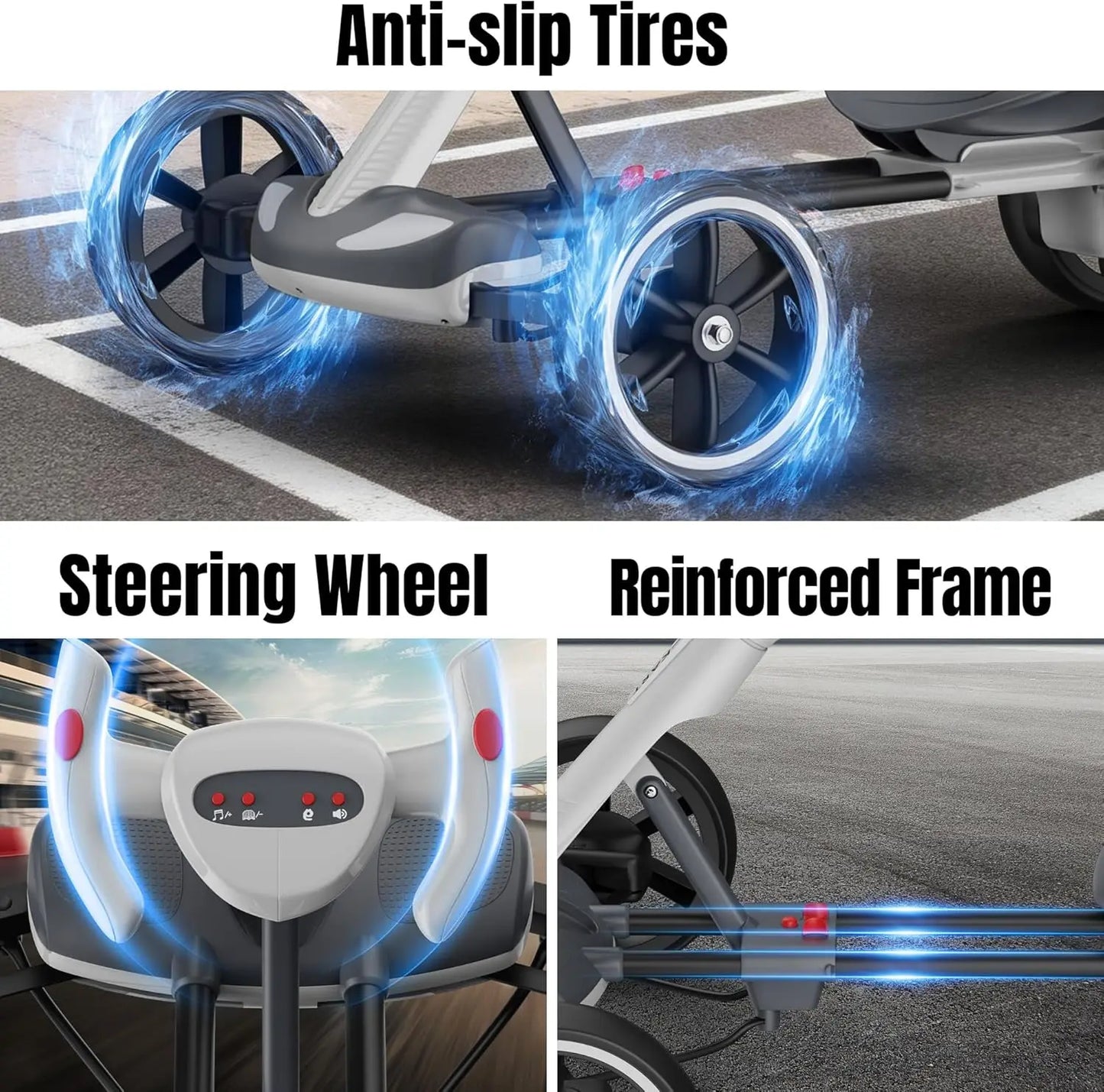 Foldable Remoto Electric Go Kart With Bluetooth