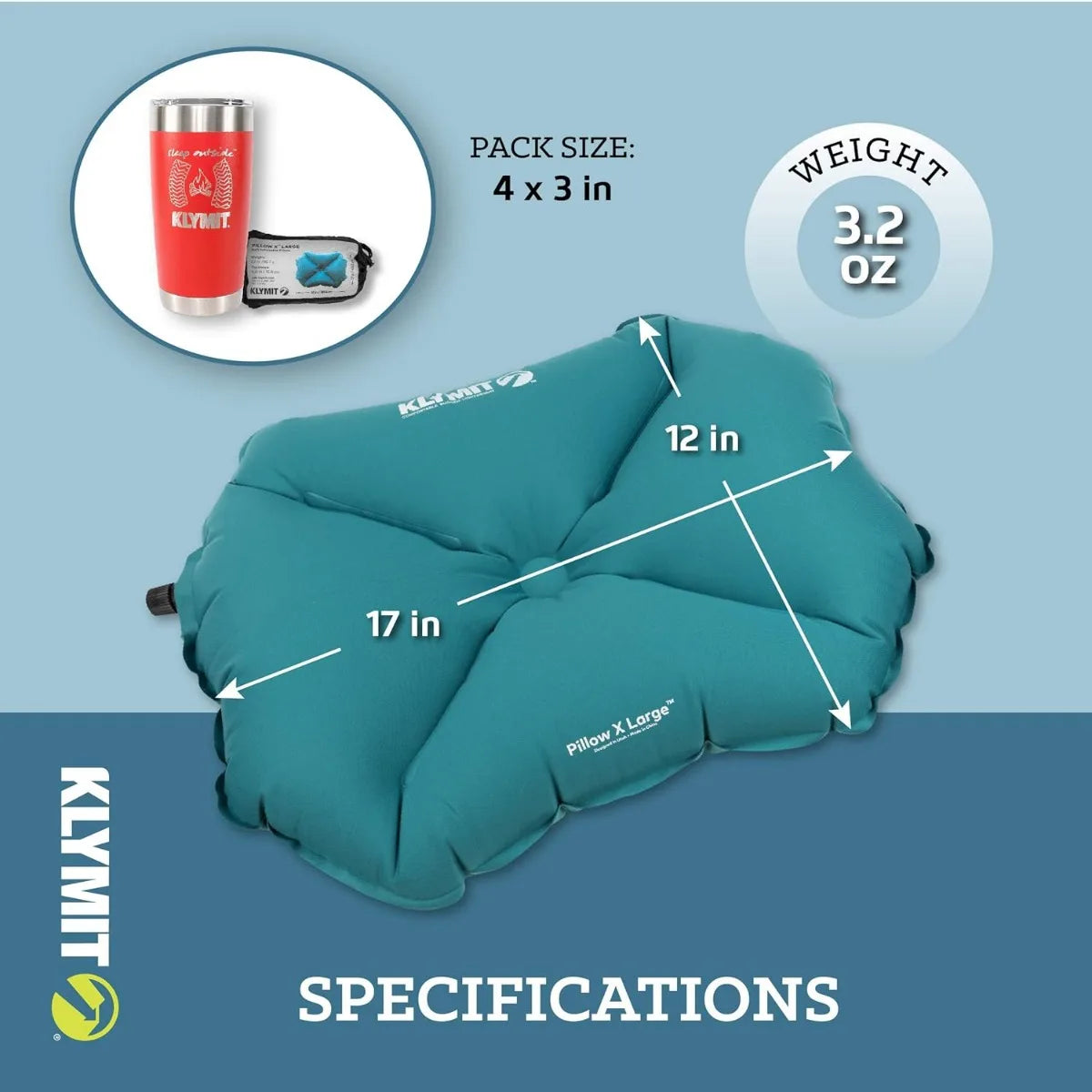 XIUWO Lightweight Inflatable Travel Pillow for Airplane and Outdoors