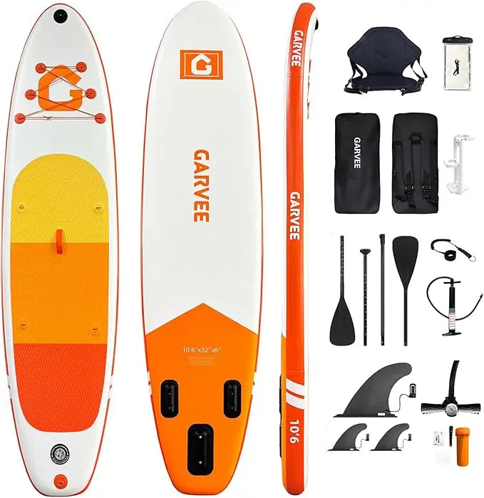 Inflatable Stand Up Paddle Board With Full SUP Accessories 2 In 1 Paddle And Stable Non Slip Deck For Adults And Youth