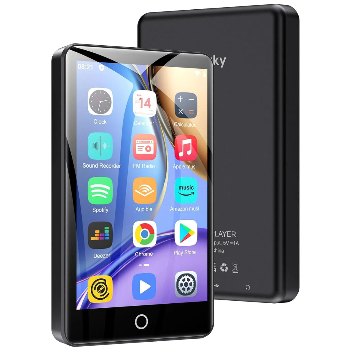 Android 9.0 Oilsky M303pro MP3 Player  with Bluetooth and WiFi, 4.0-inch with speakers capacity up to 512GB