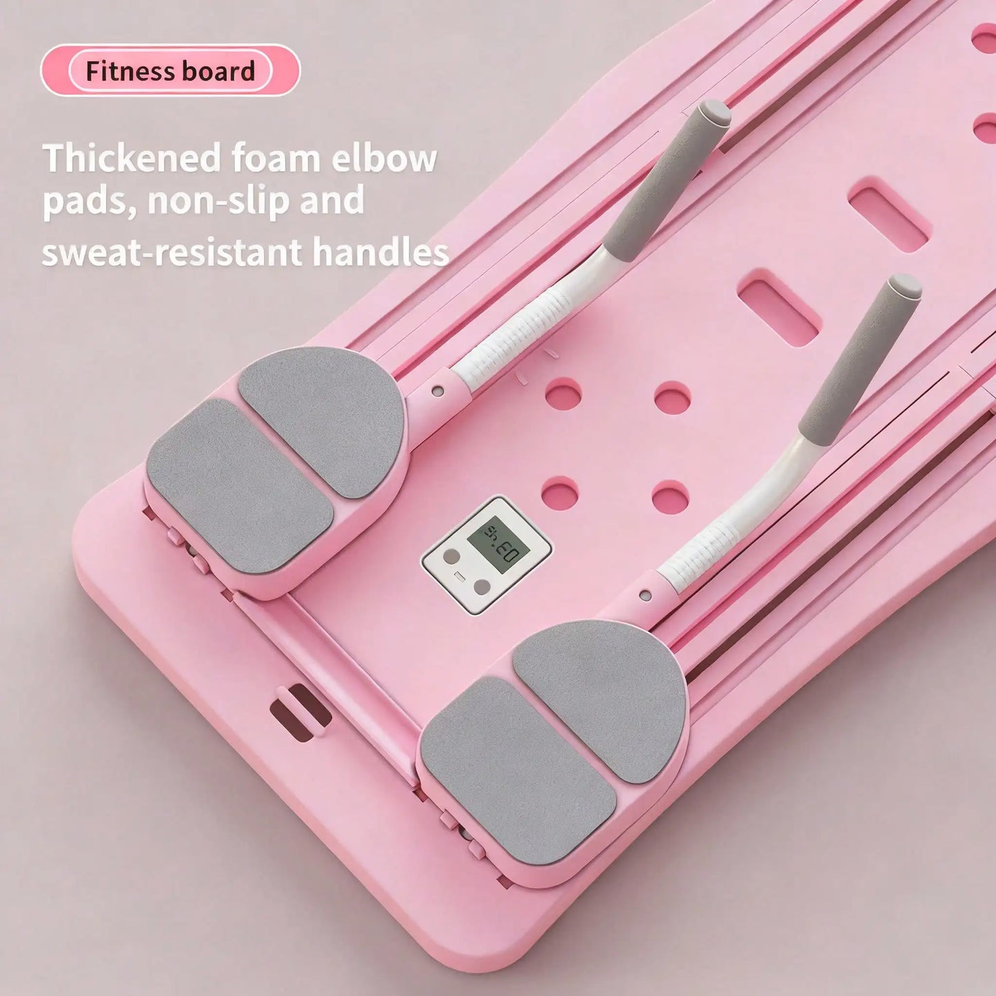 Foldable Pilates Sliding Board With Resistance Bands Portable Core Trainer