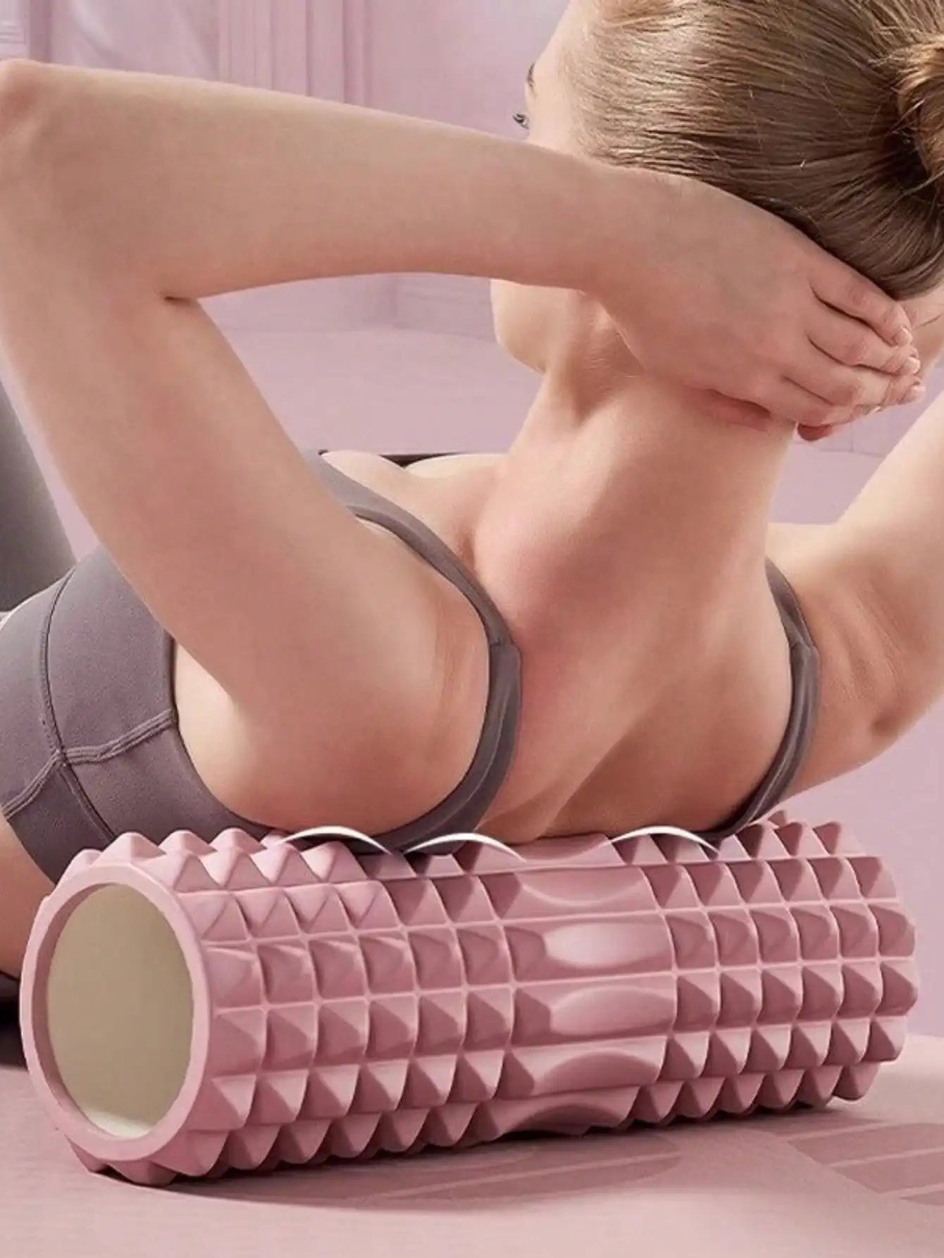 Textured Foam Yoga Massage Roller For Muscle Recovery