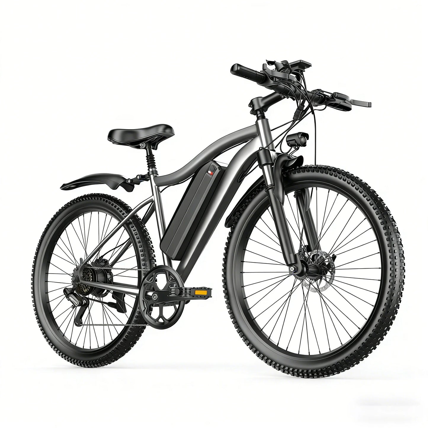 UPlee G73 Electric Bike For Adults 26 Inch Fat Tire Mountain E Bike 740W Peak Power Long Range Battery