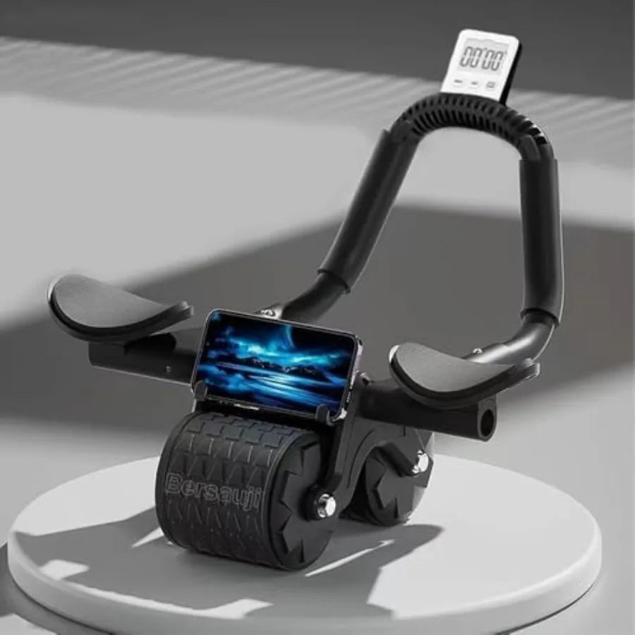 Automatic Rebound Abdominal Wheel With Knee Mat And Support