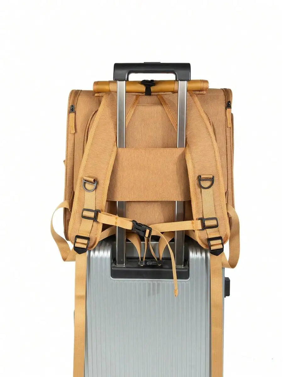 Pet bag, cat bag, portable pet carrier, pet carrier backpack, portable cat carrier - soft-sided cat carrier for medium-sized cats and small dogs up to 15 pounds, pet carrier bag