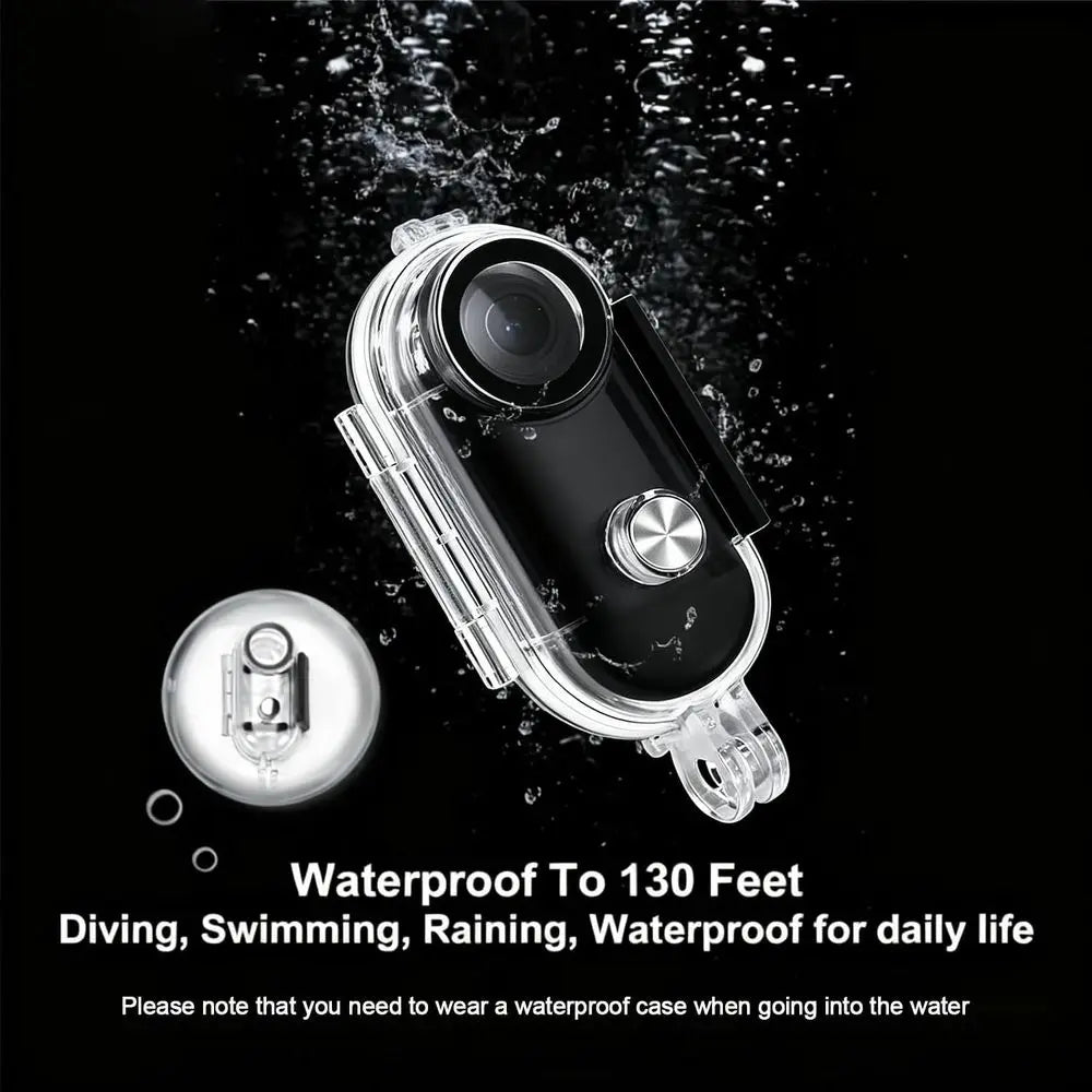 Waterproof Mini Action Camera 4K With 128GB Storage Outdoor Adventures