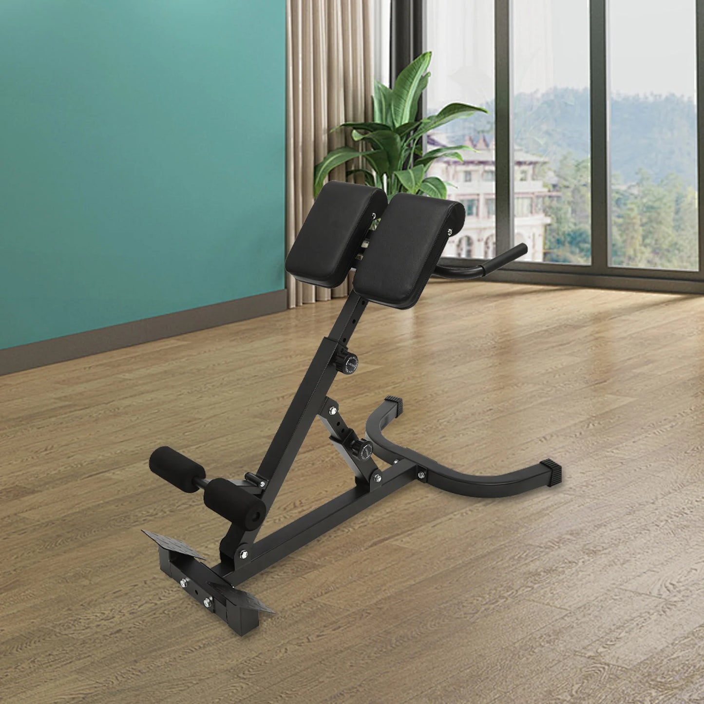 Foldable Roman Chair Hyperextension Bench For Core Training