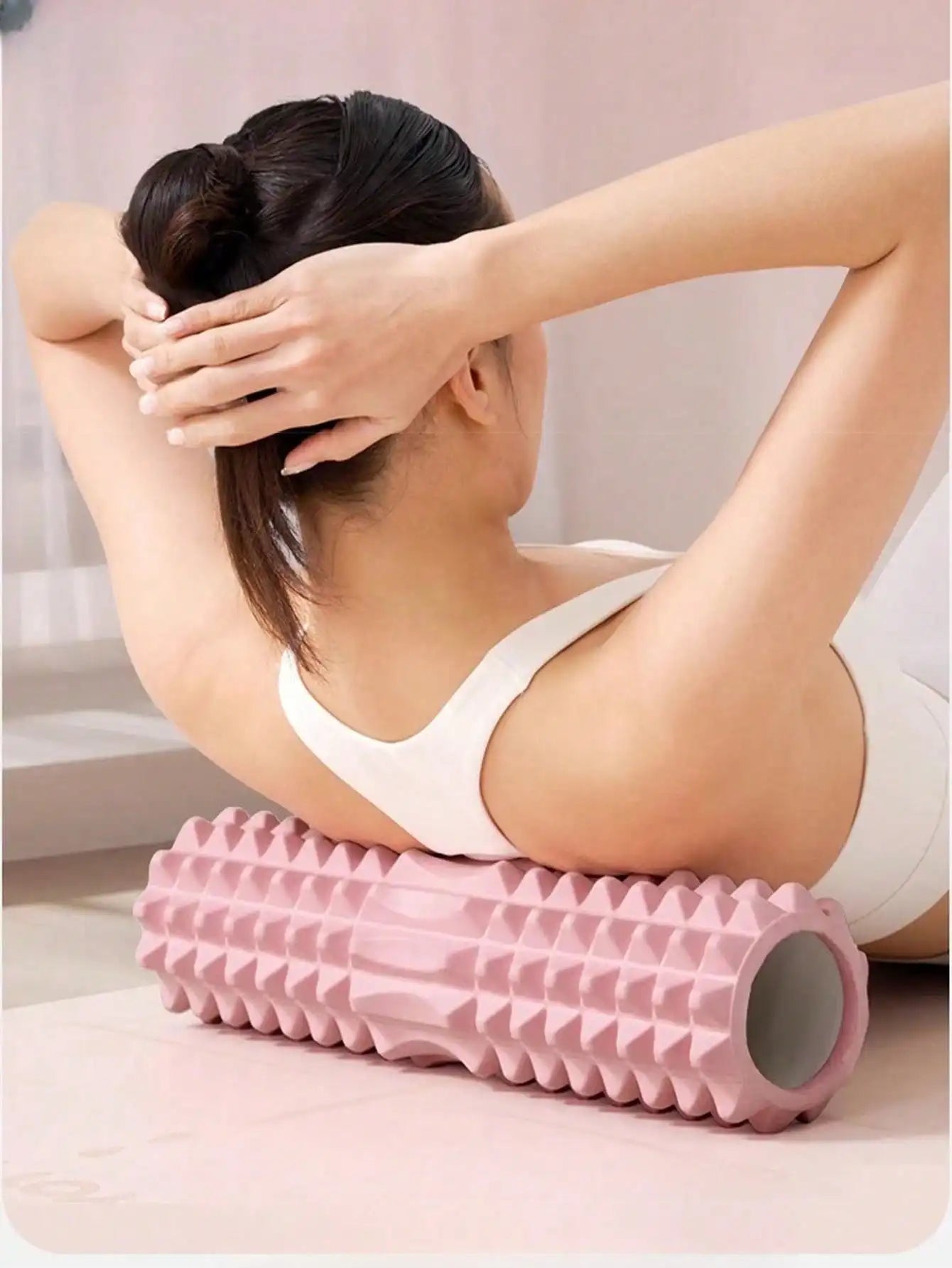 Textured Foam Yoga Massage Roller For Muscle Recovery
