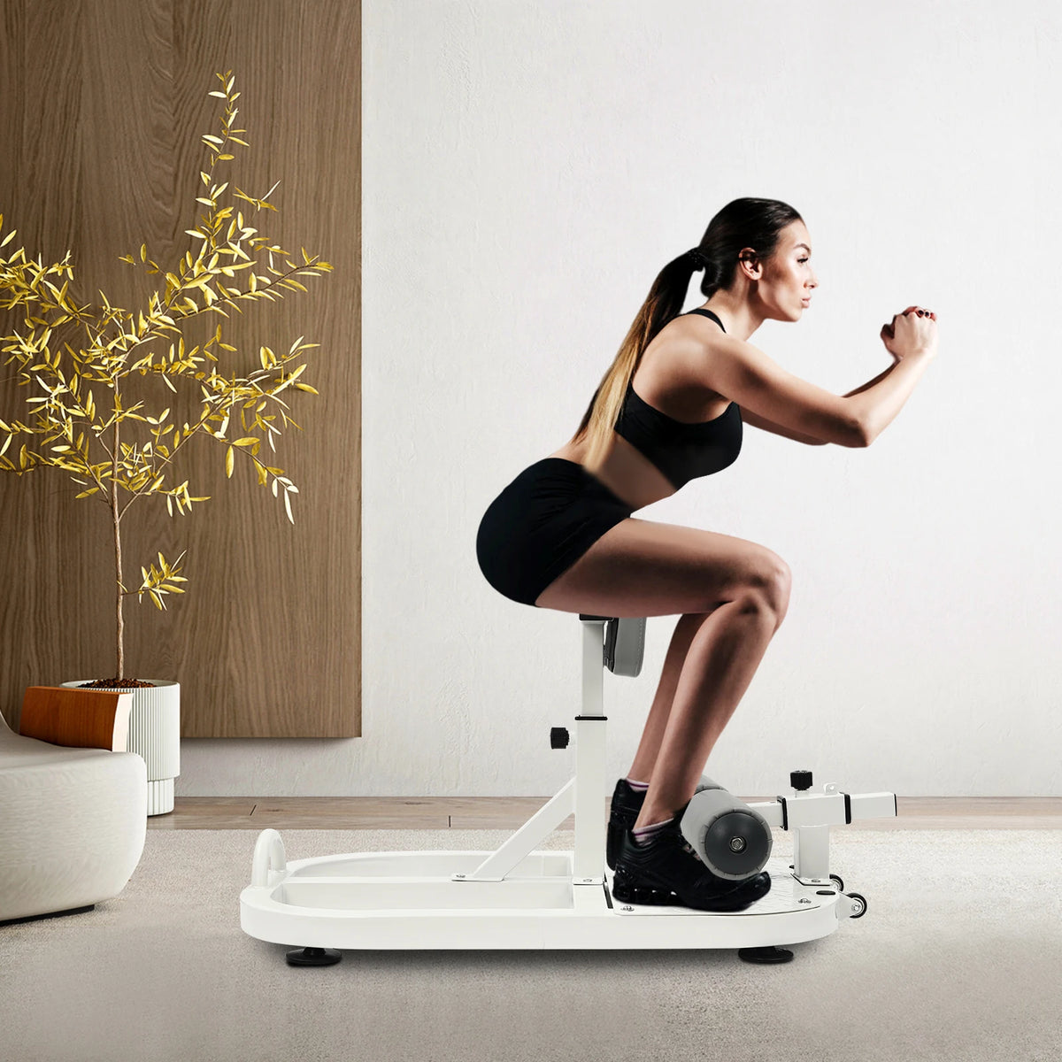 Multi Function Deep Squat Bench Home Gym Leg Exercise Station