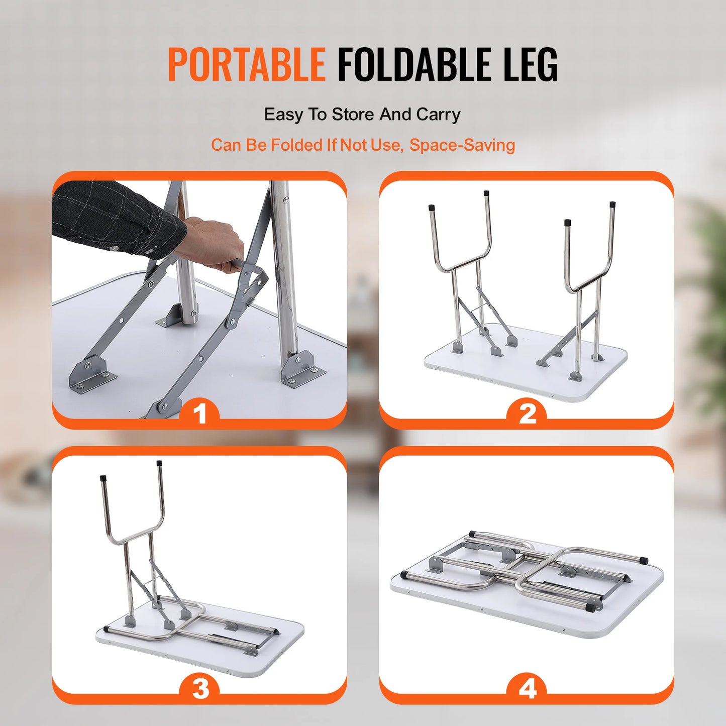 Foldable Pet Grooming Table With Adjustable Arm And Clamp