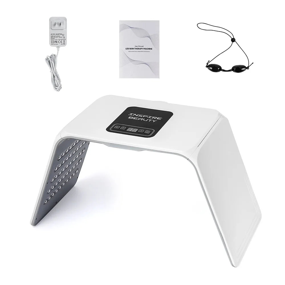 Foreverlily 7 Colors LED Photon Therapy Device Foldable Skin Rejuvenation Light Facial Therapy For Home Use