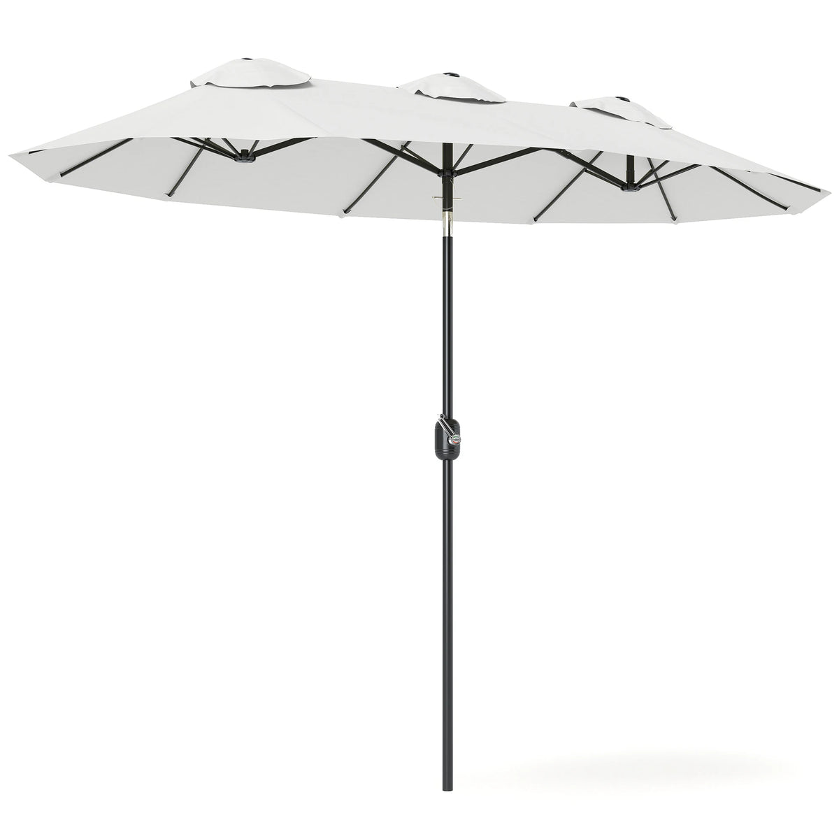 Outsunny Double Sided Patio Umbrella With Tilt Crank Handle