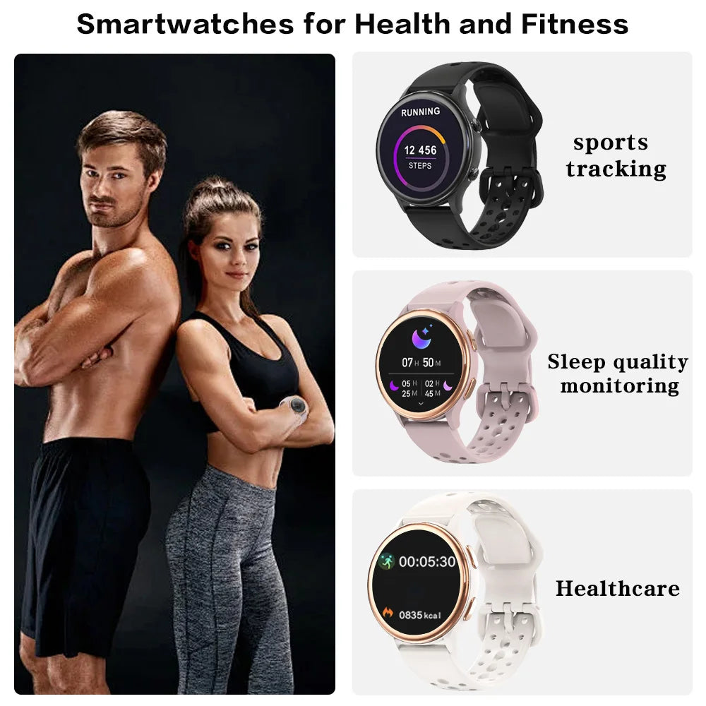 Anyloop Womens Smartwatch Fitness Tracker Compatible With IPhone Android