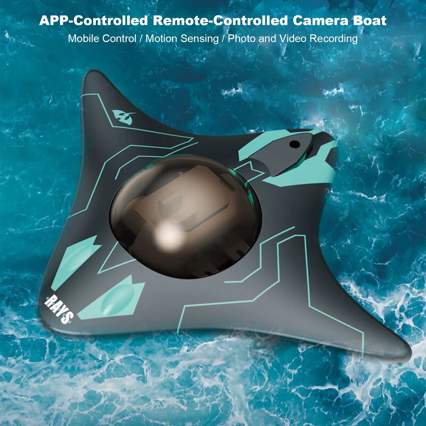 Shunmaii 6 Channel RC Boat Submarine With Camera Underwater Remote Real Time Photography For Kids