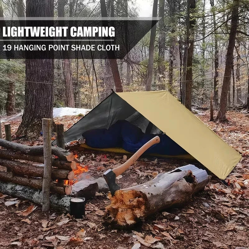 Outdoor Waterproof Heavy Duty Survival Tarp Sun Shelter Canopy Backpacking